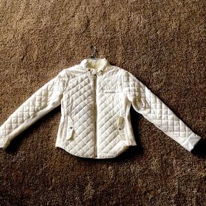 Cream white light jacket